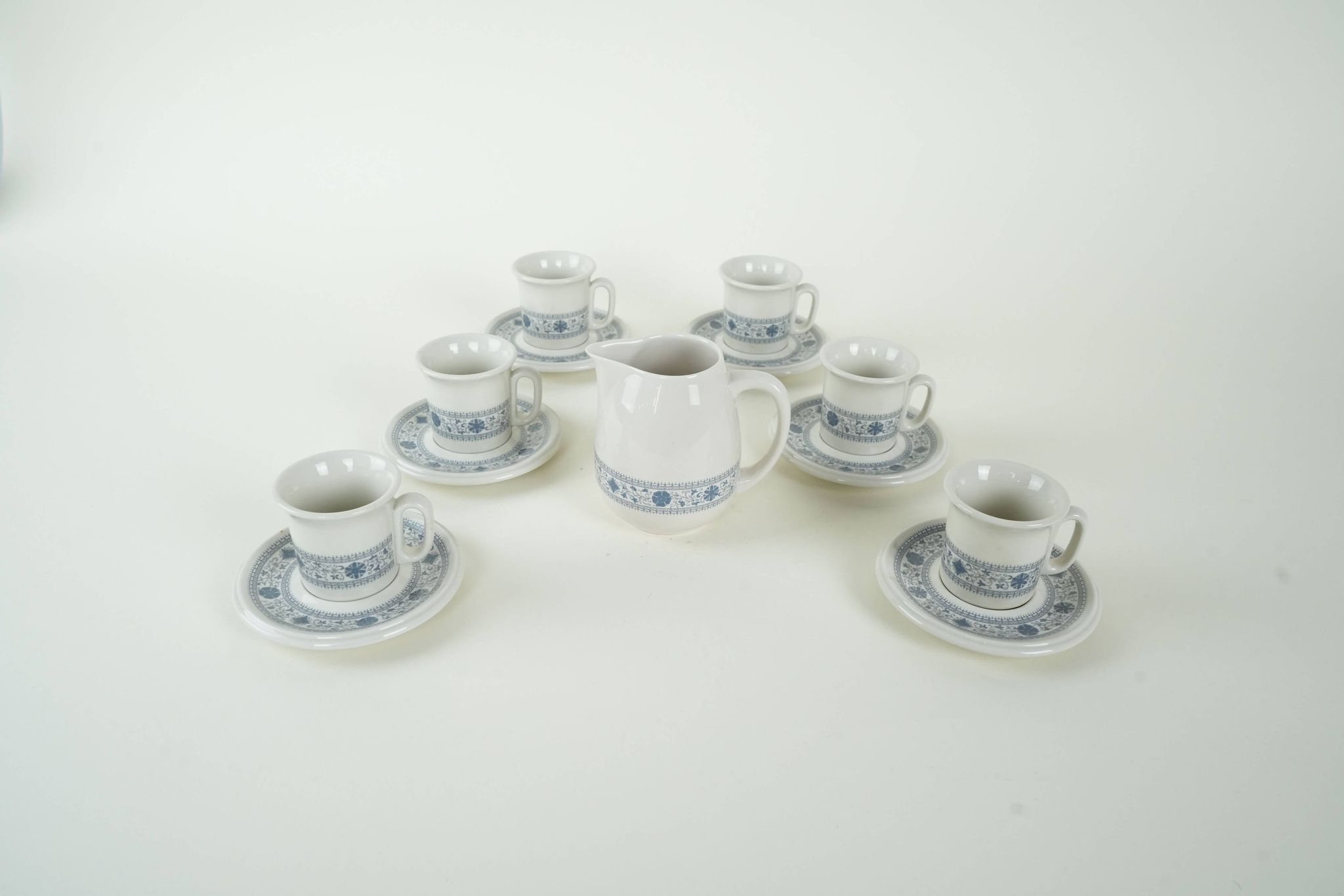 Teapot and cup set, Italian design, 1970s, made in Italy