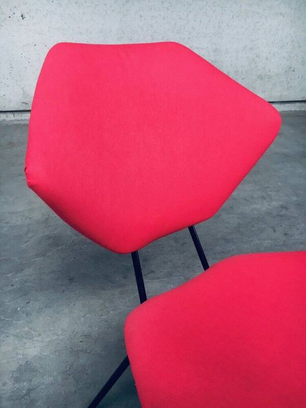 Set of Mid-Century Modern Low Side Chair Set, Italy, 1950s