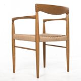 Chair by Henry W. Klein Bramin Oak with a new paper cord