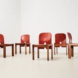 Tobia & Afra Scarpa Set of 5 Model 121 Dining Chairs for Cassina Italy 1965