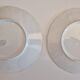 2 plates slip f.f pexonne in opaque porcelain