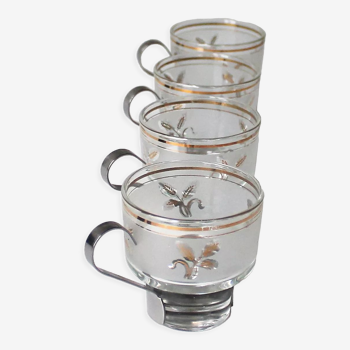 Series of 4 vintage cups 'made in Italy'