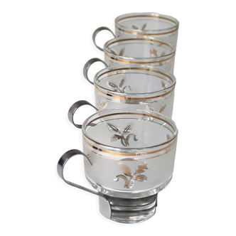 Series of 4 vintage cups 'made in Italy'