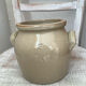 Grease pot or stoneware salt pan