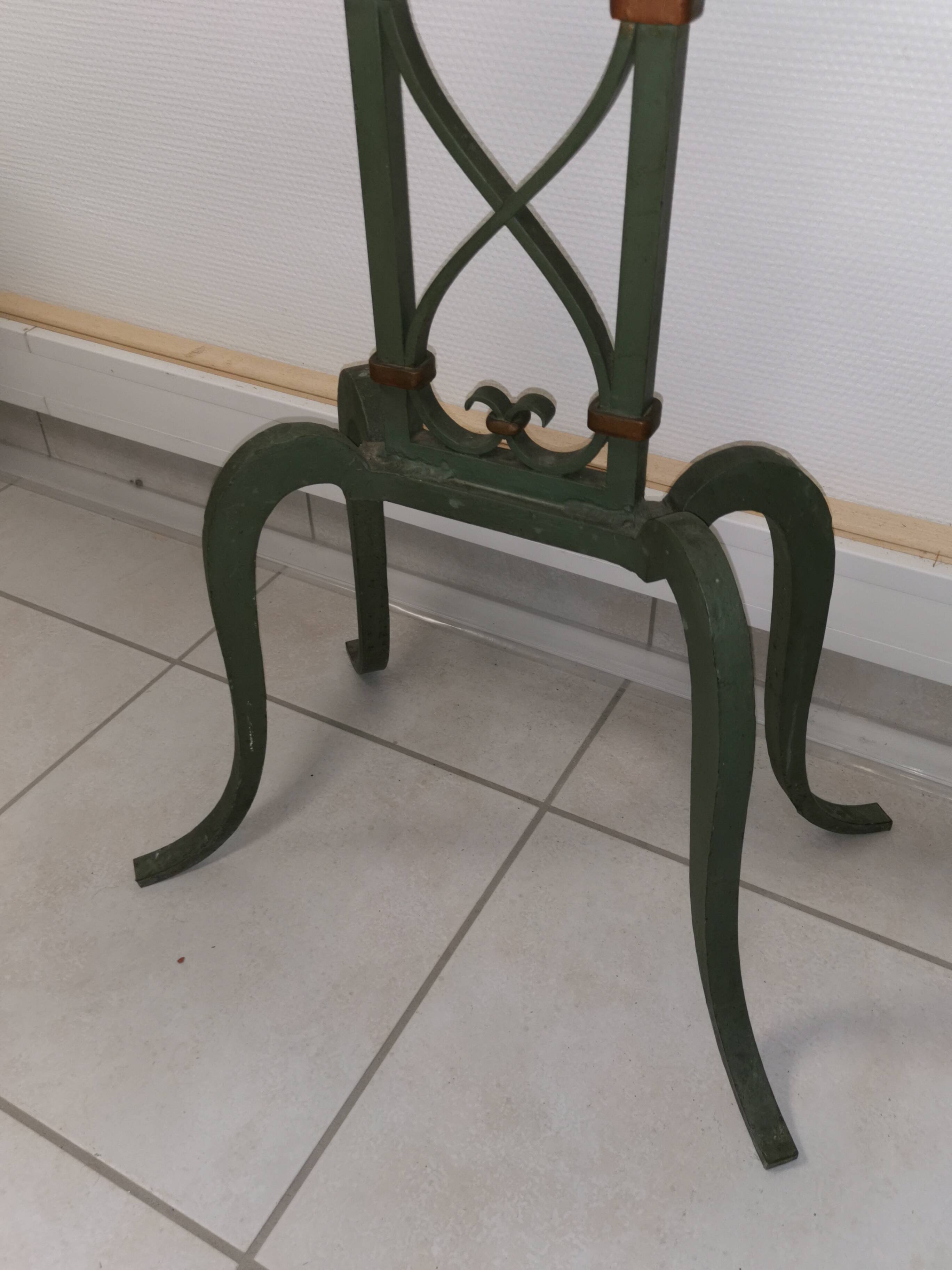 5-arm candle holder lamp on stand, vintage wrought iron floor lamp