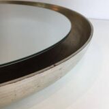 Miroir argenté en bois incurvé