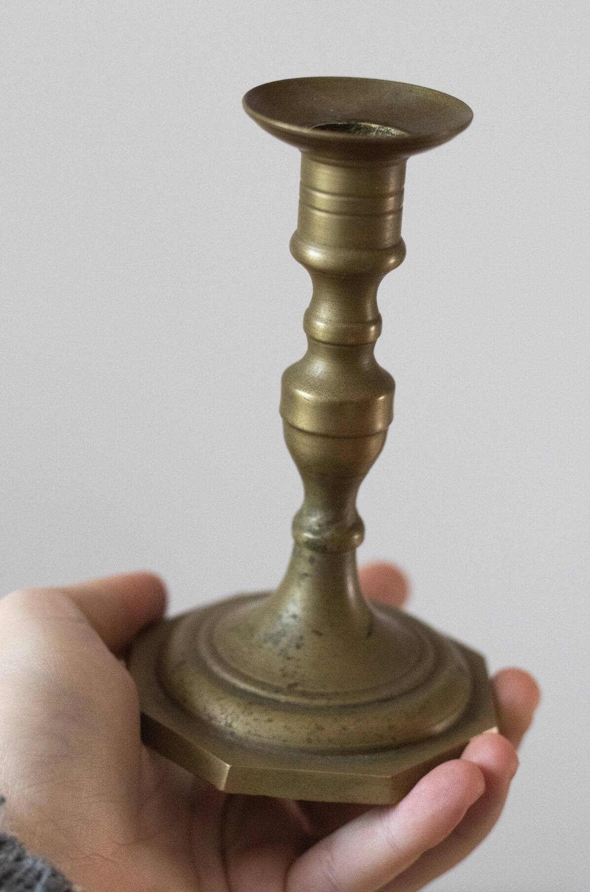 Pair of vintage brass candlesticks