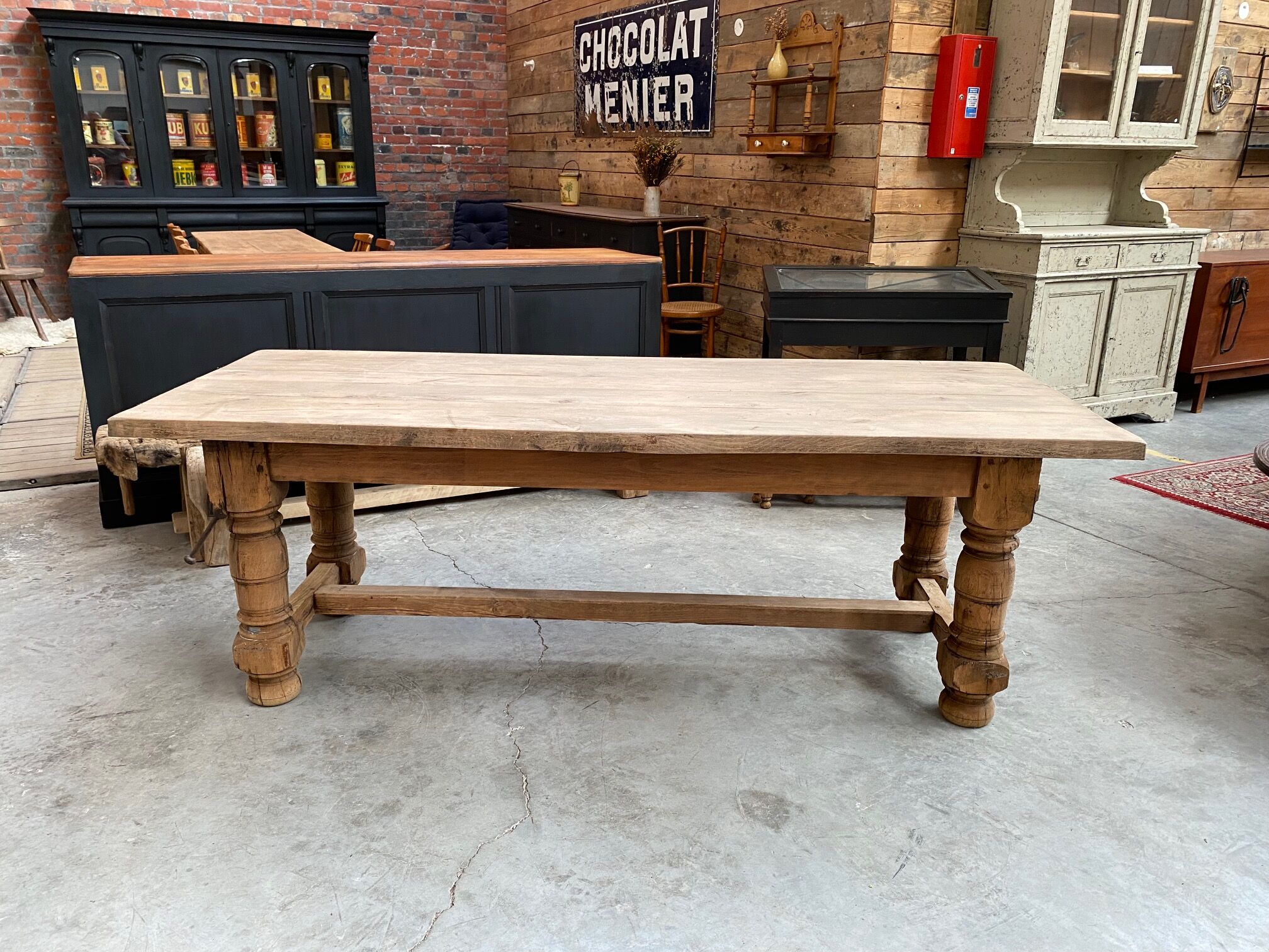 Oak farmhouse table