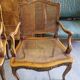 Paire de fauteuils cannes de style Louis XV