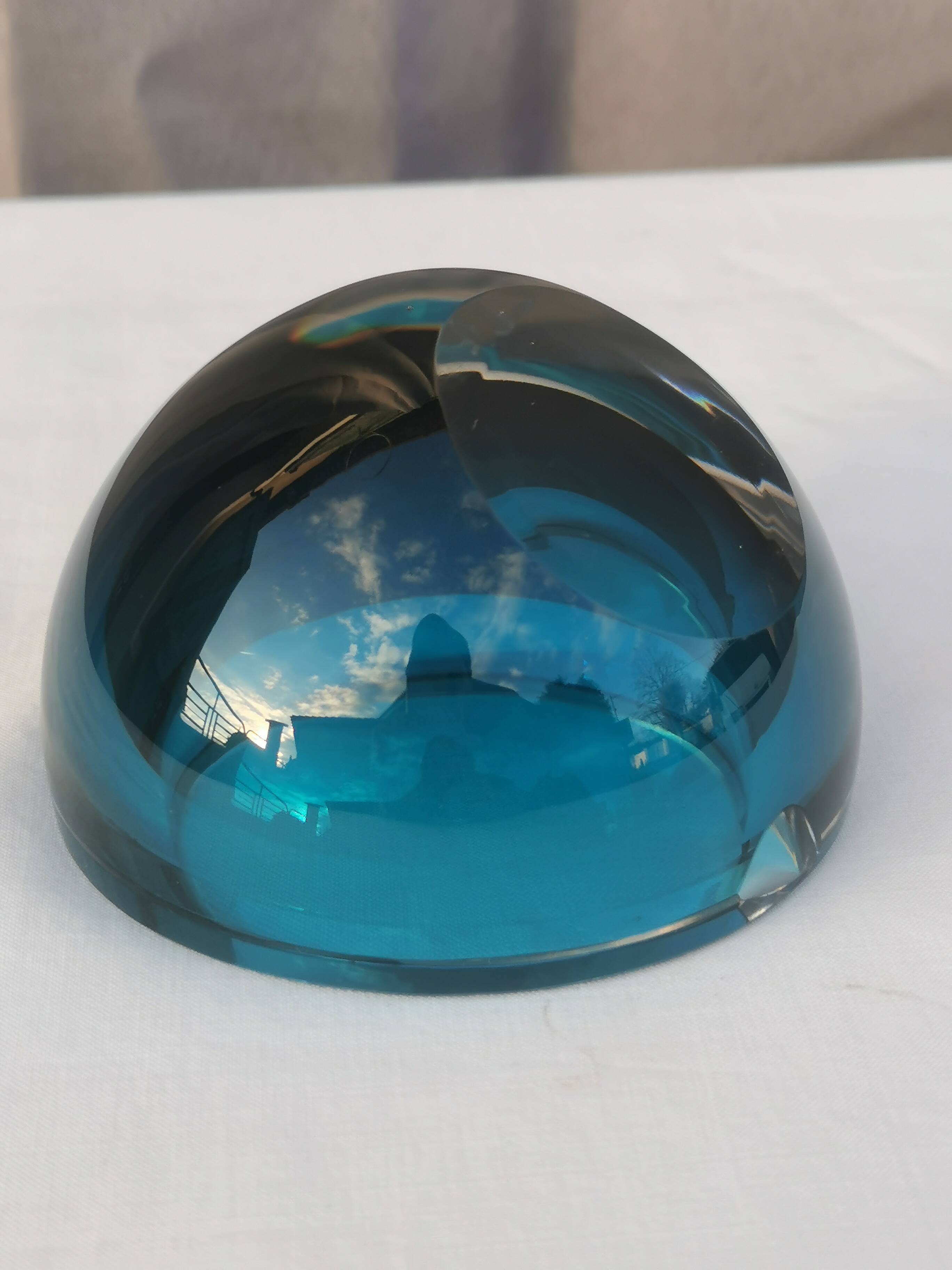 SAINT LOUIS CRYSTAL EMPTY POCKET OR ASHTRAY