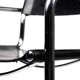 Paire de chaises Matteo Grassi MG5 cuir noir et chrome