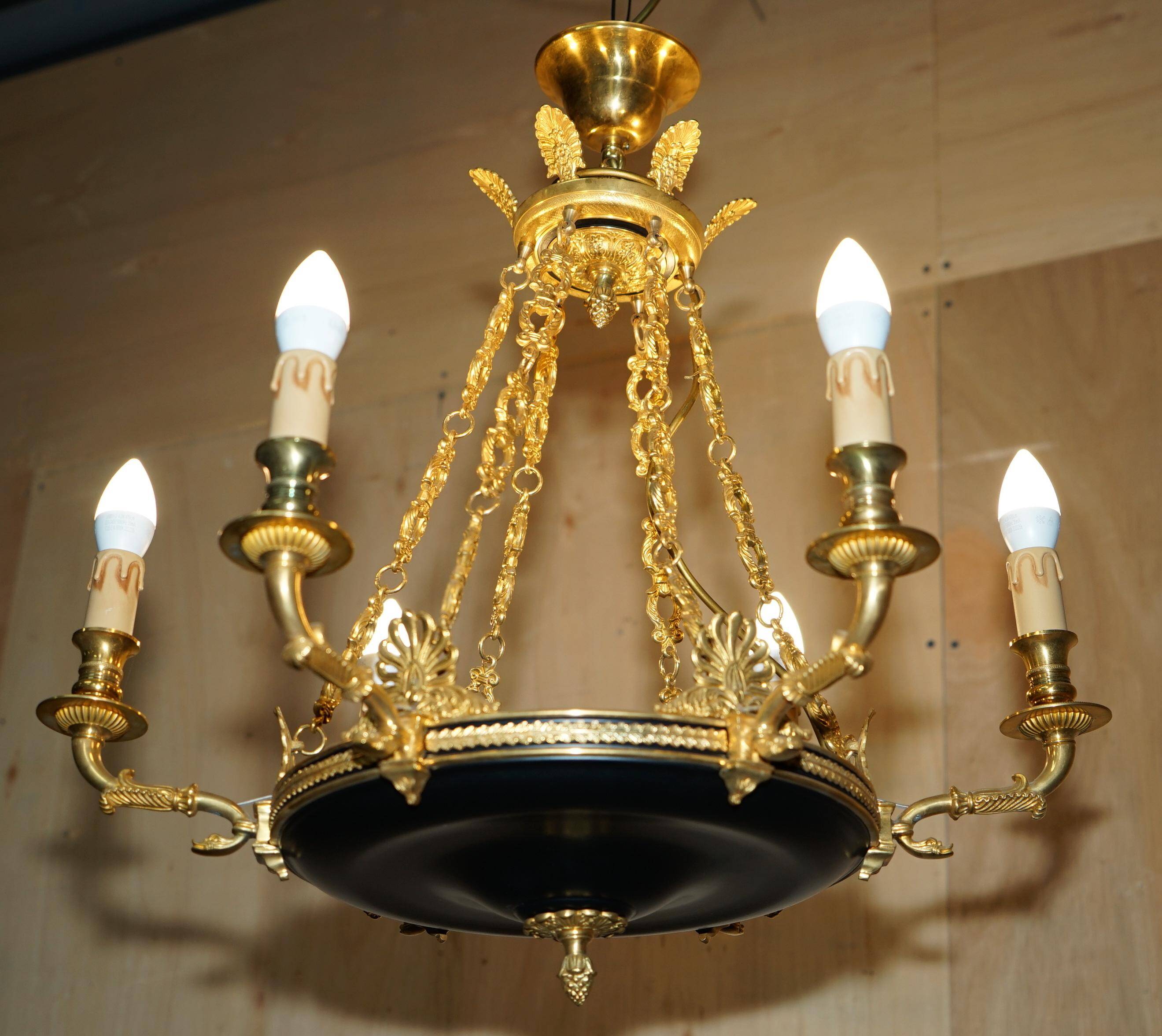 24-carat gold-plated bronze chandeliers L'Originale Italy