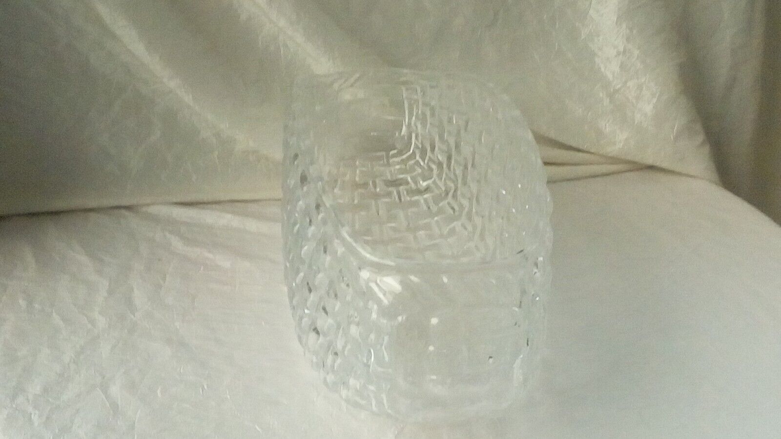 Jardiniere en verre epoque vintage annees 70