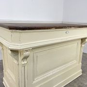 1900s solid oak counter
