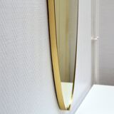Mirror edge brass vintage 66x44cm
