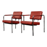 Fauteuils scandinaves bauhaus chrome