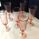 6 Champagne flutes Luminarc Model Rosaline Vintage