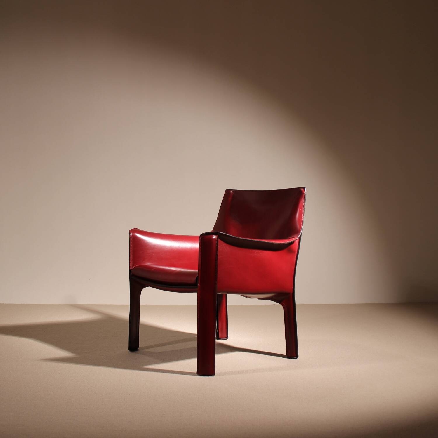 Fauteuil en cuir 'CAB 414' par Mario Bellini pour Cassina | Italie 1982
