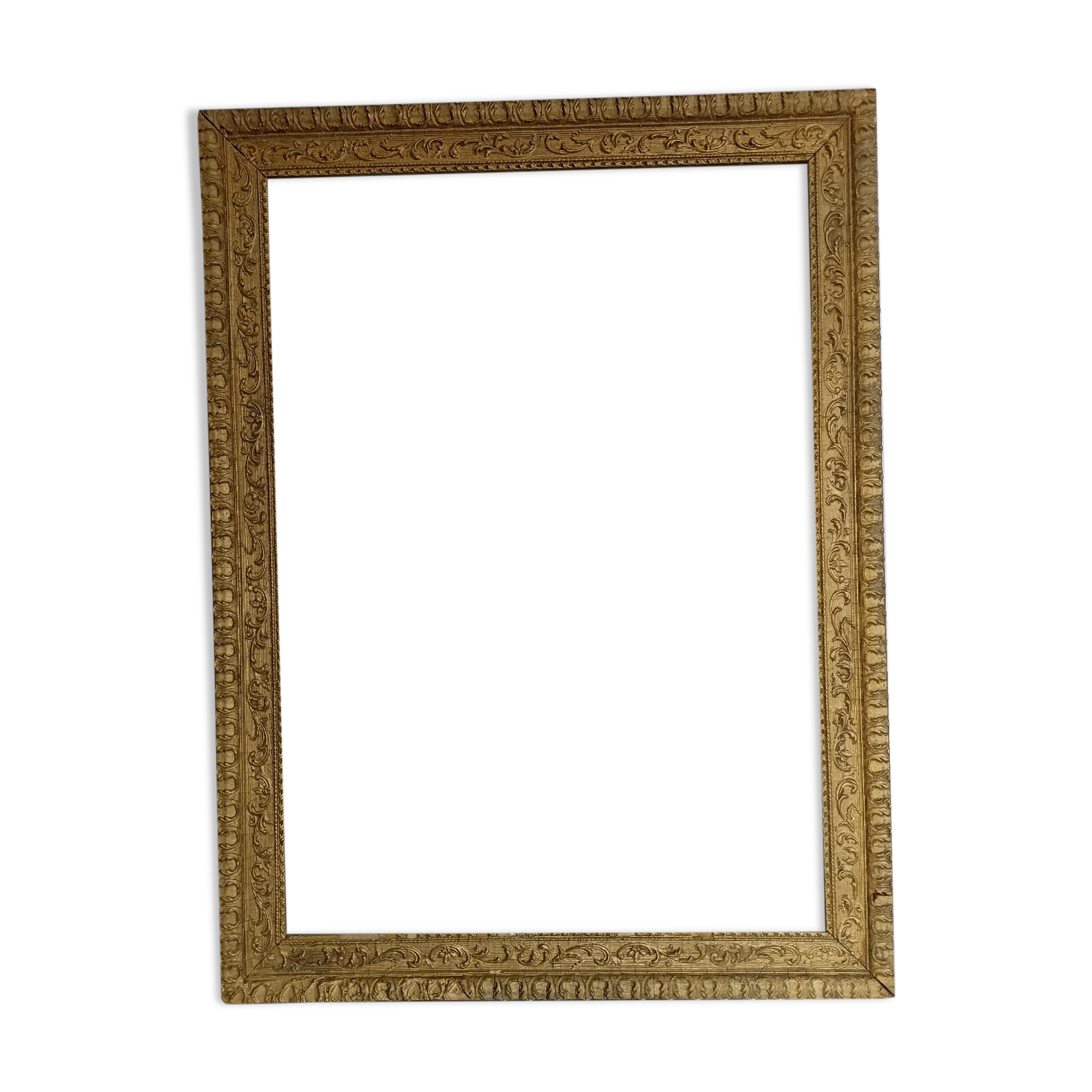 Old gilded wooden frame