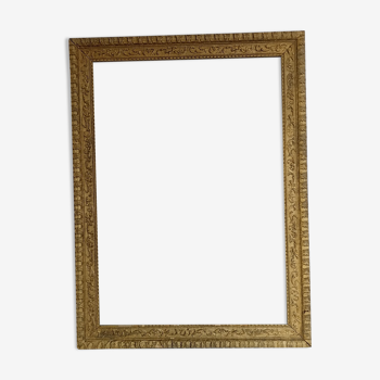 Old gilded wooden frame