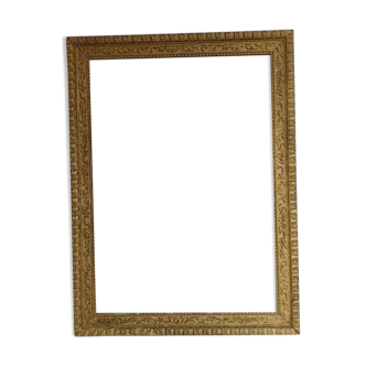 Old gilded wooden frame