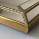 Mirror with glazing beads, Deknudt design, Belgium, 1970s