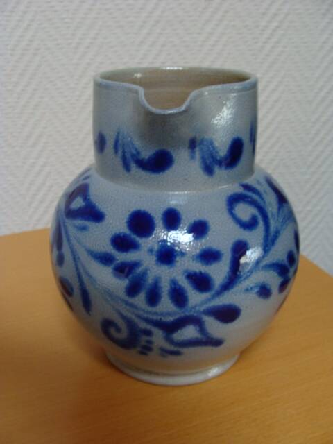 Betschdorf Alsace stoneware pitcher