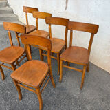 Series of 6 luterma bistro chairs