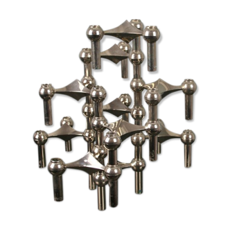 10 Nagel modular candlesticks, 1970s