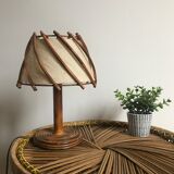 Vintage rattan lamp