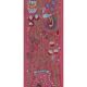 Vintage hand-embroidered tribal tapestry 54x190 cm
