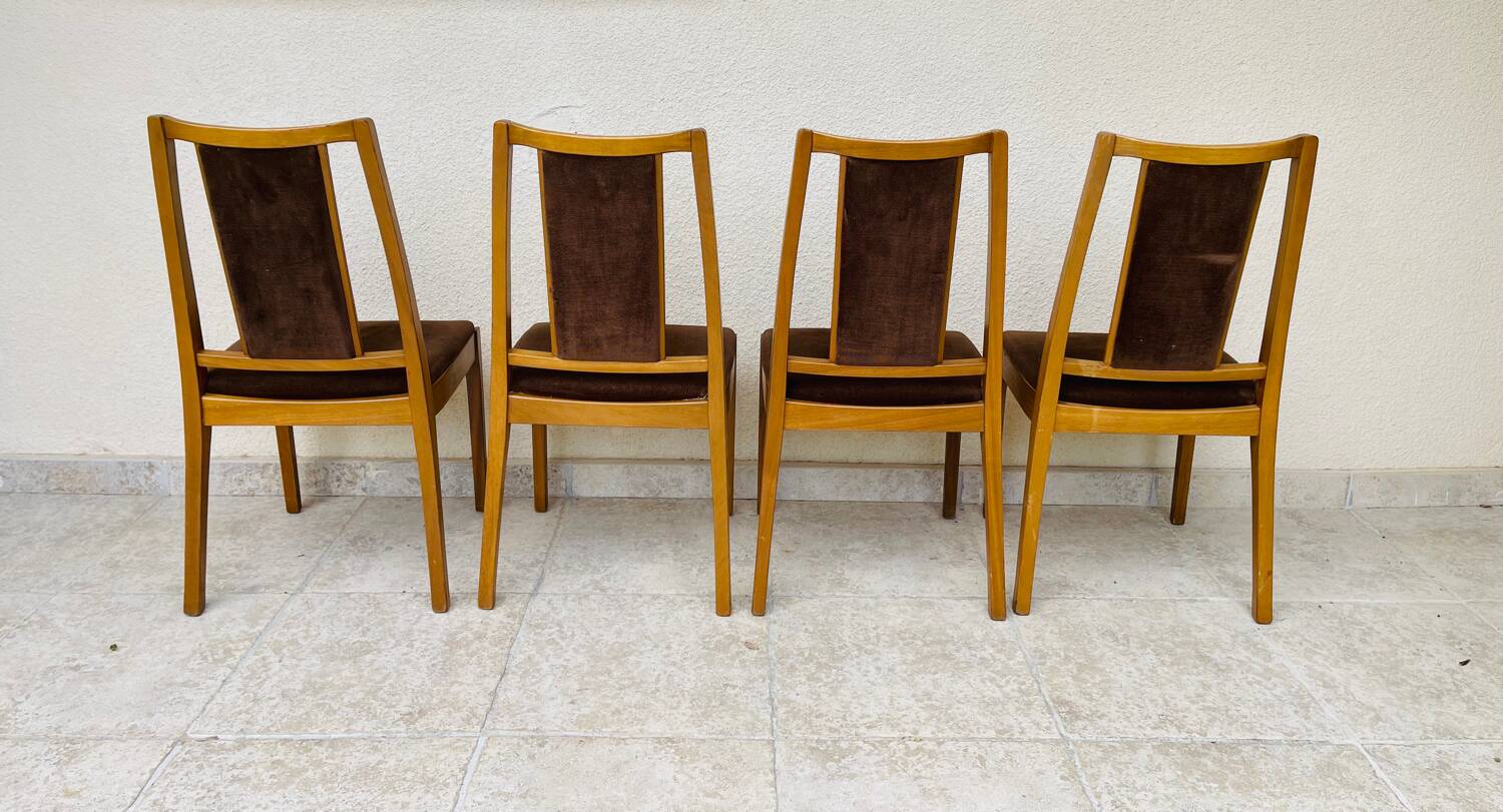 4 chaises vintage Nathan Furniture