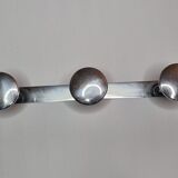Art Deco style metal coat rack, 3 hooks