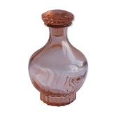 Art deco-style pink glass carafe 14 cm