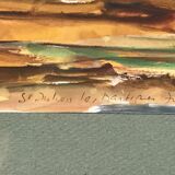 Watercolor of a landscape