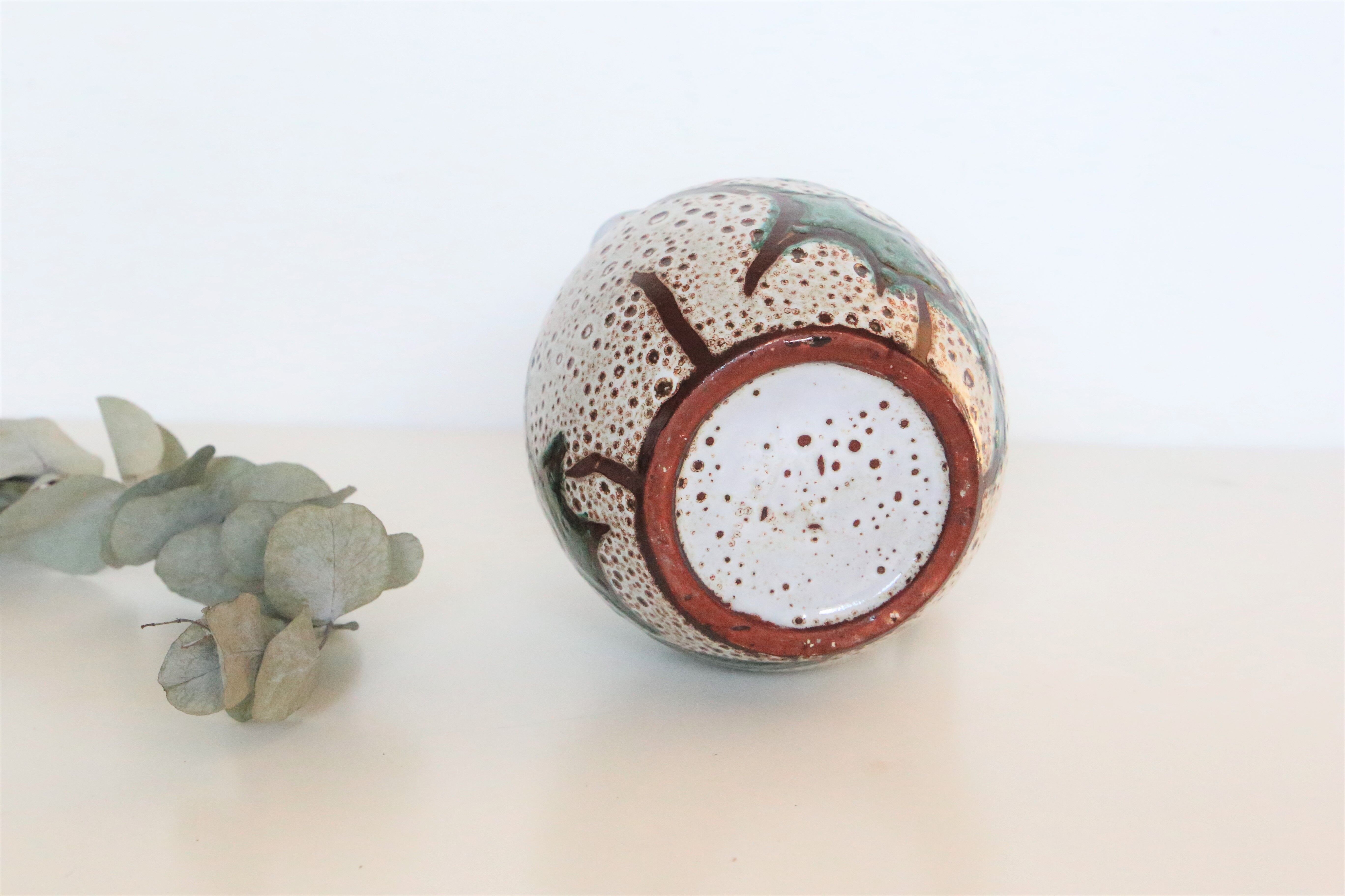 Ceramic jug, rustic, vintage French