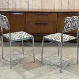 Pair of chrome chairs from the 70