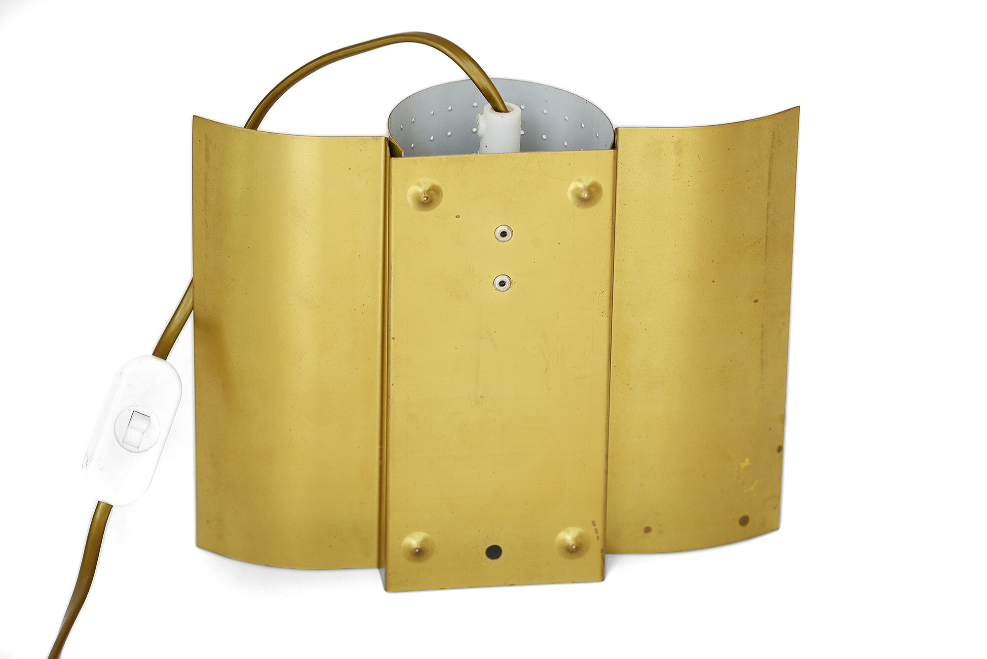 Brass wall sconce by Haga belysning, Sweden 1970s