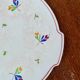 Gien cake dish "Rose-Marie" – hand-decorated earthenware