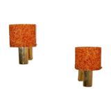 Vintage resin wall appliques