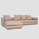 Canapé d'angle kopenhaga beige, design scandinave