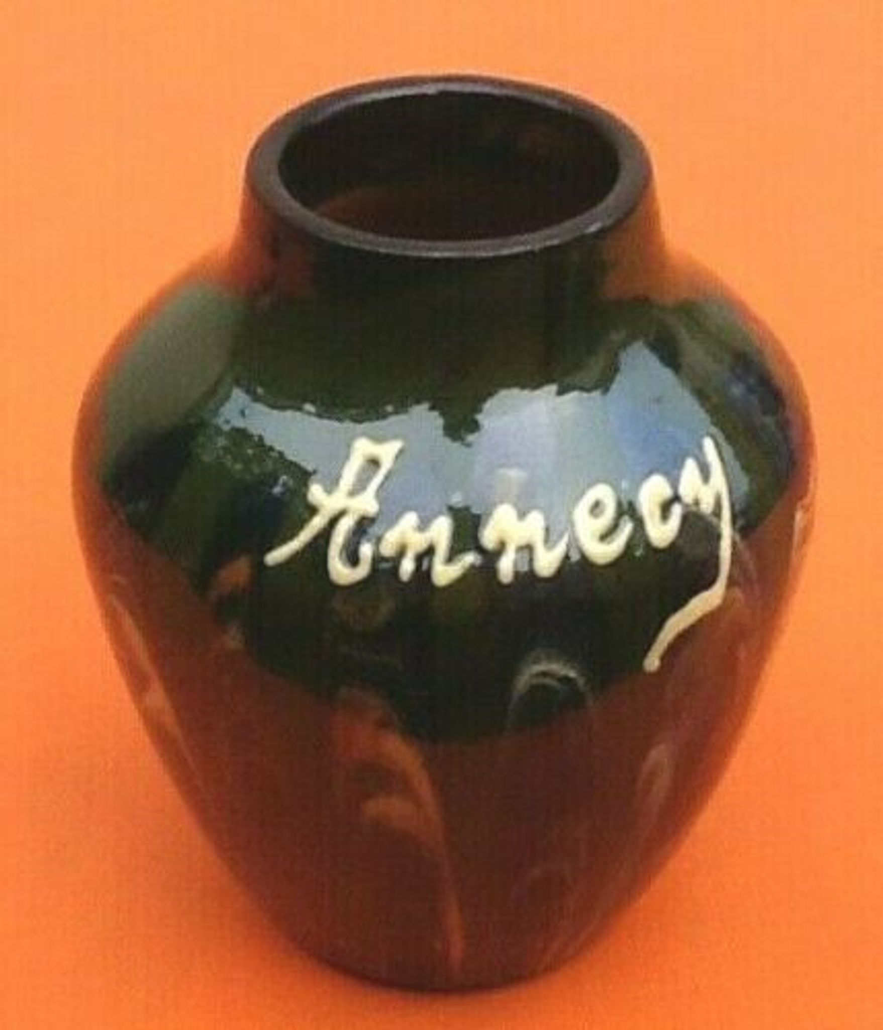 Vase F. Hertz Poterie Savoyarde Céramique Jaspée