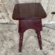 Vintage Bordeaux Turned Legs Wooden Stool #D546
