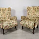 Pair of armchairs with ears