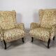 Paire de fauteuils a oreilles
