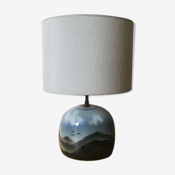 Ceramic lamp by Yves Mohy for Virebent