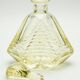 Matching pair of bohemian crystal decanters with art deco motifs