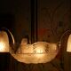 Art Deco frosted glass chandelier by the Muller brothers