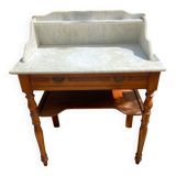 1900s wooden and marble dressing table