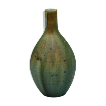 Iron ceramic vase enamelled by Rolf Weber Steinzeug Germany collection